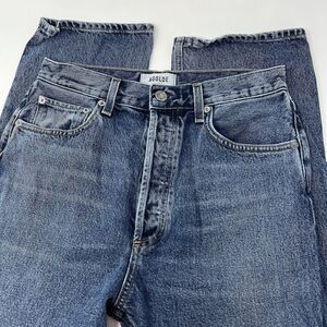 Agolde 90s Pinch Waist High Rise Jeans Size 27 Button Fly Medium Wash